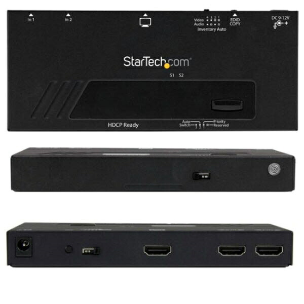 【新品/取寄品/代引不可】2入力1出力HDMIディスプレイ切替器/セレクター/スイッチ 1080p 自動/優先切替機能付き VS221HDQ