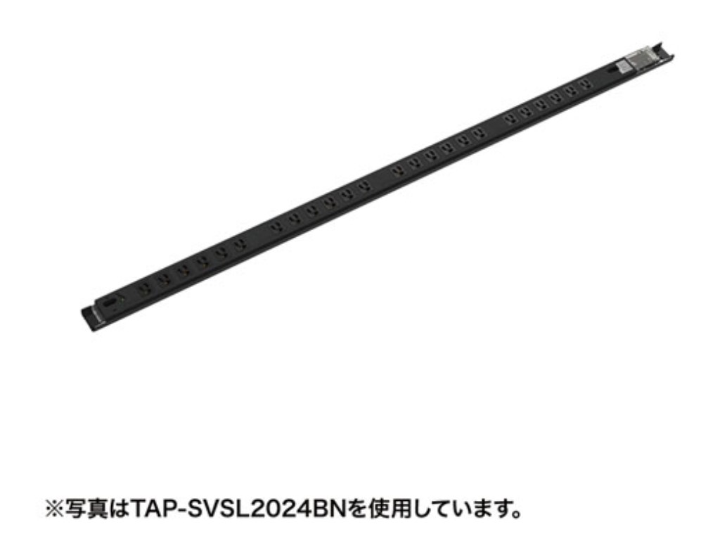 【新品/取寄品/代引不可】19インチサーバーラック用コンセント(20A)3P・9個口 TAP-SVSL209BN