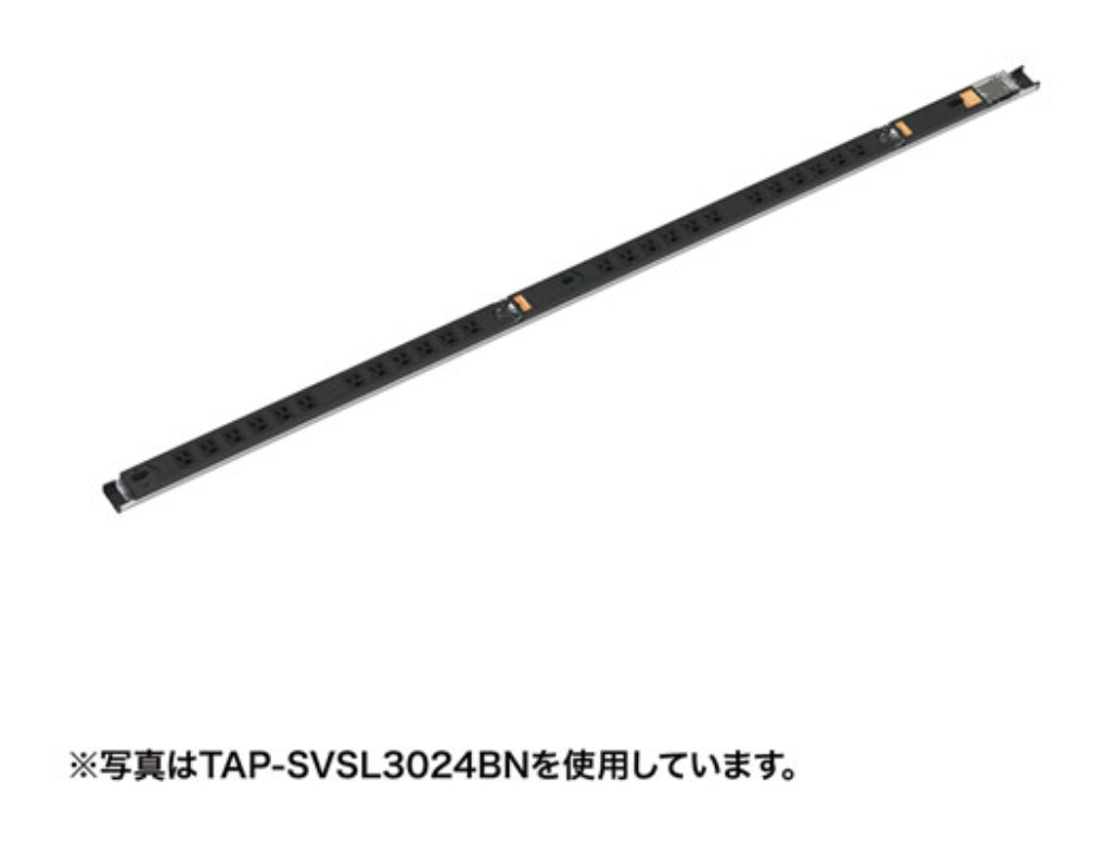 【新品/取寄品/代引不可】19インチサーバーラック用コンセント(30A)3P・12個口 TAP-SVSL3012B20N｜ Ｏutlet Ｐlaza