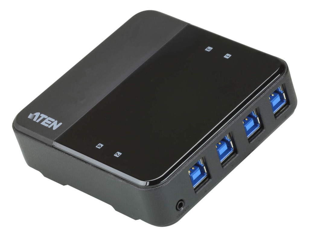 【新品/取寄品/代引不可】4ポートUSB3.1 Gen1デバイス共有器(4入力) US3344/ATEN