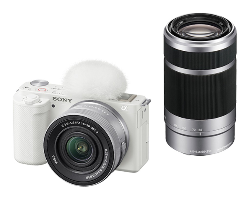 SONY VLOGCAM ZV-E10X ダブルズームレンズキット 白いこと ソニー 水晶体取り替えっこ式VLOGCAM