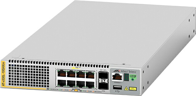 【新品/取寄品/代引不可】AT-x530L-10GHXm[100/1000/2.5G/5GBASE-Tx8(PoE-OUT)、SFP+拡張スロットx2] 4727R