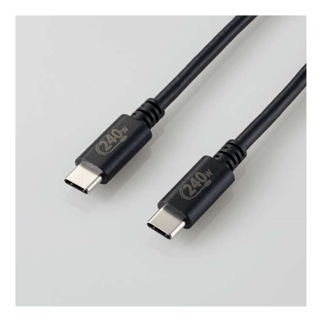 【新品/取寄品】USB2.0ケーブル/C-Cタイプ/認証品/USB Power Delivery対応/240W/2.0m/ブラック U2C-CCPE20NBK