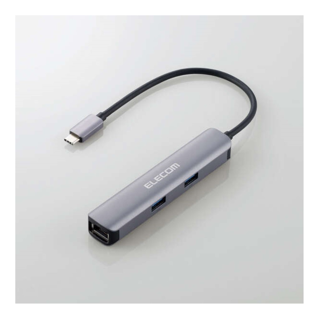 【新品/取寄品】Type-C ドッキングステーション/アルミボディ/USB3.1 Gen1x3ポート/HDMIx1ポート/LANポート付/シルバー DST-C17SV