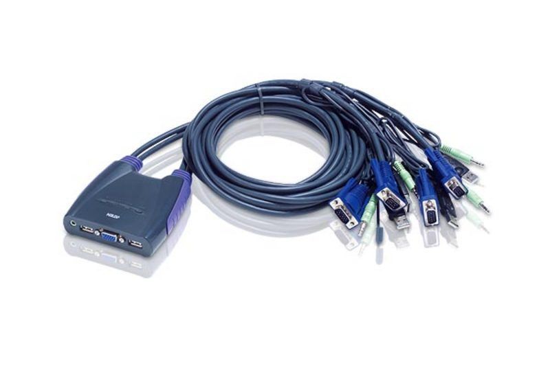 【新品/取寄品/代引不可】4界面USB KVM取り替えっこ CS64US/ATEN
