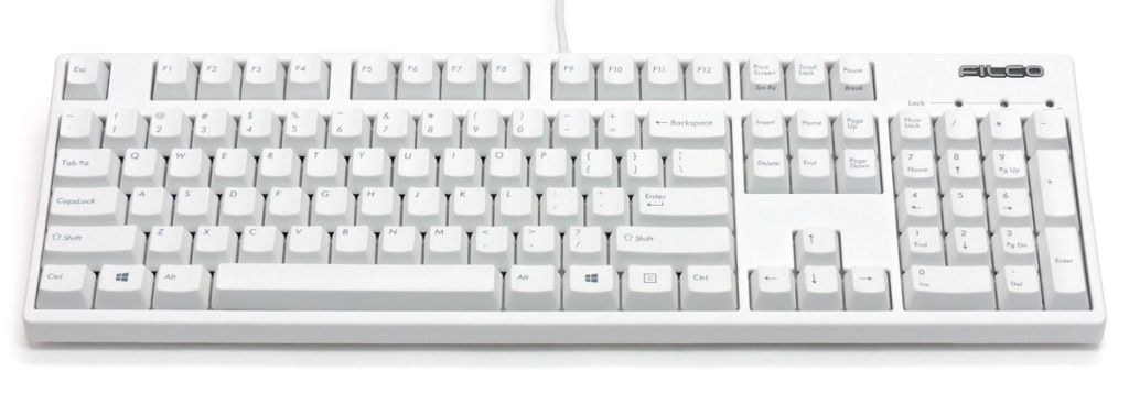 【新品/取寄品】Majestouch2 HAKUA 104キーUS配列 Fullsize 茶軸 USB/PS2 マットホワイト FKBN104M/EMW2