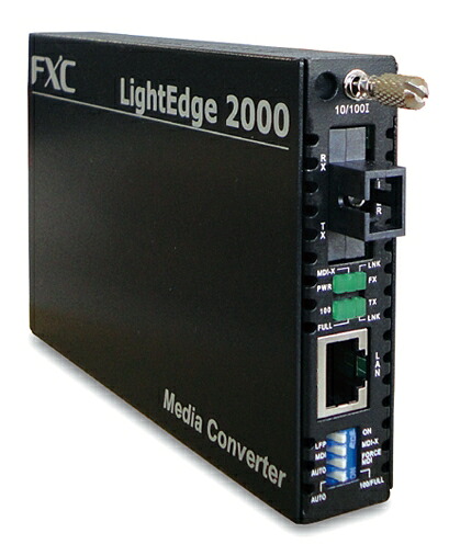 【新品/取寄品/代引不可】10BASE-T/100BASE-TX to 100BASE-FX(シングル流行り物 SC繋ぎ 20Km)  1芯型手段変換器 + 同生産物SB5バンドル LE2841-20A-ASB5