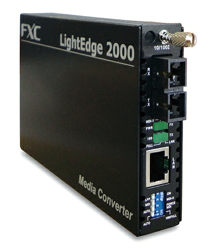 【新品/取寄品/代引不可】10BASE-T/100BASE-TX to 100BASE-FX(シングル流行り物 SC繋ぎ 15Km)  2芯型手段変換器 + 同生産物SB5バンドル LE2842-15-ASB5