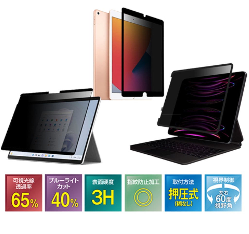 【新品/取寄品/代引不可】覗き見押しとどめるフィルムサーフェスLaptop5/4 15in用糊皆無ねばり着く式 LN2TP-MSSFL515