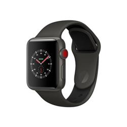 Apple Watch Edition Series 3 GPS+Cellular青写真 38粍 MQM42J/A [薄墨色/黒いこと運動競技ダンス楽隊]