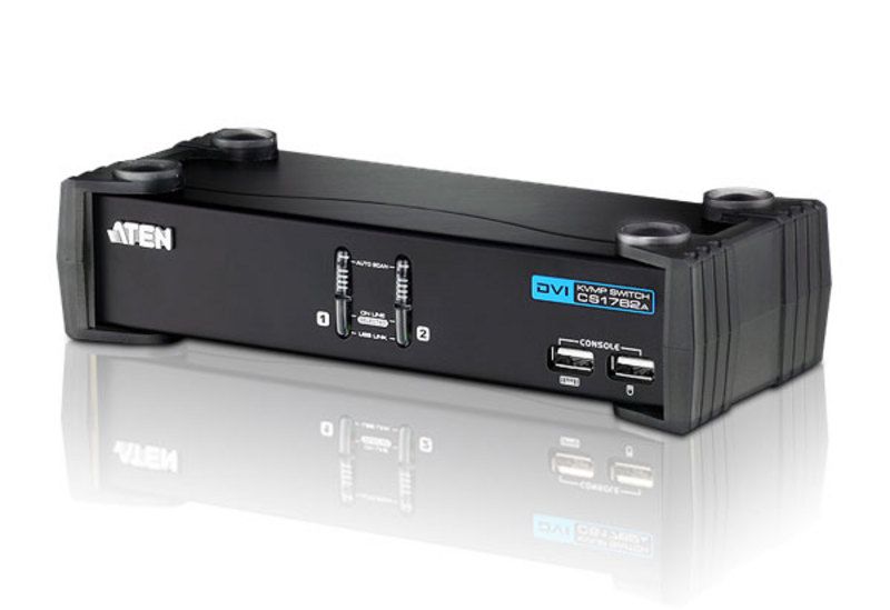 【新品/取寄品/代引不可】2界面DVI相応うKVMP取り替えっこ CS1762A/ATEN