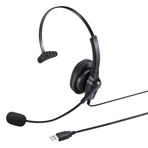 【新品/取寄品/代引不可】USBヘッドセット MM-HSU03BK| Outlet Plaza