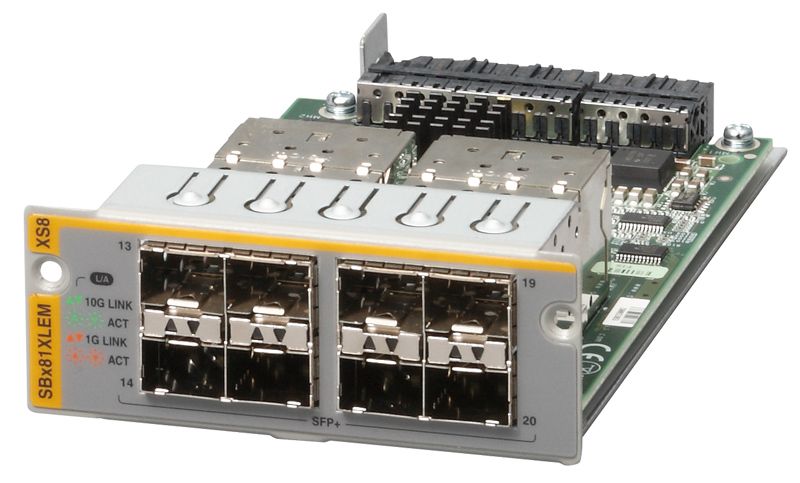 【新品/取寄品/代引不可】AT-SBx81XLEM/XS8 [SFP+拡張スロットx8] 3515R