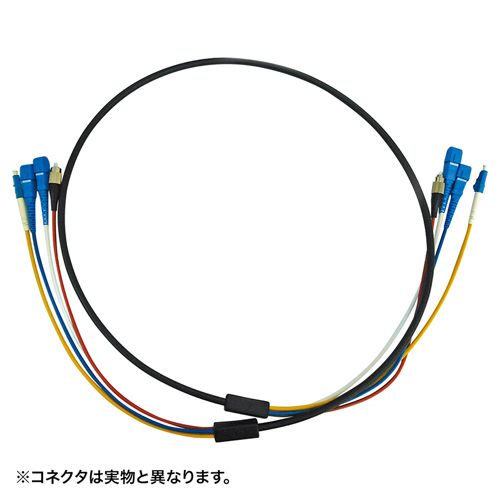 【新品/取寄品/代引不可】雨合羽兎馬同盟罷工光衣料繊維有線テレビ FC×4‐FC×4 30m 黒いこと HKB-FCFCWPRB1-30