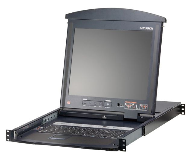 【新品/取寄品/代引不可】17インチLCD搭載8ポートカテゴリ5 IP-KVMドロワー ロングレール(3年保証) KL1508AIMJJL-3/ATEN｜ Ｏutlet Ｐlaza