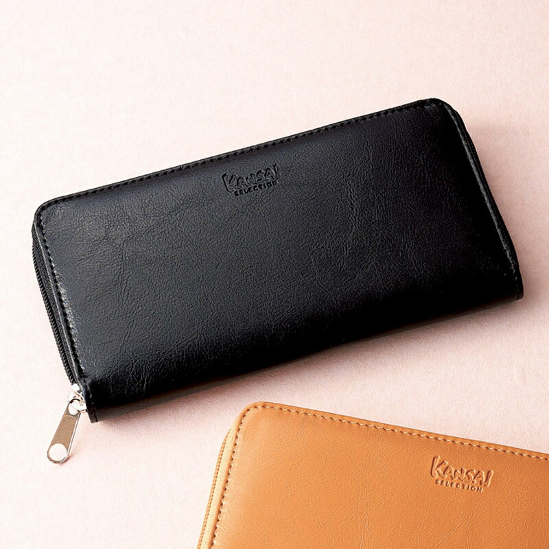 シュリンクレザーラウンドファスナー長財布 トープ S-NOL993039TP