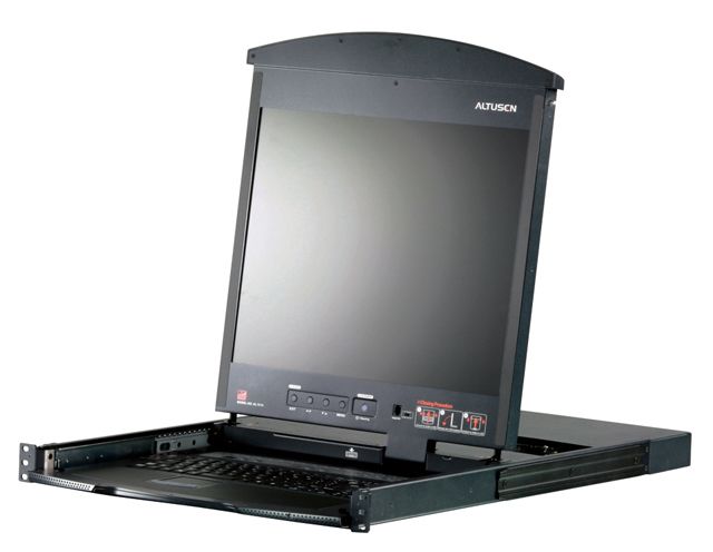【新品/取寄品/代引不可】17インチLCD搭載16ポートカテゴリ5 IP-KVMドロワー ロングレール(3年保証) KL1516AIMJJL-3/ATEN| Outlet Plaza