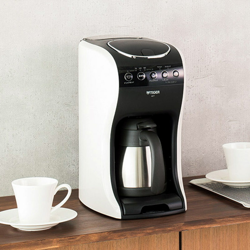 楽天市場】タイガー コーヒーメーカー クリームホワイト 1〜4杯用 ACT
