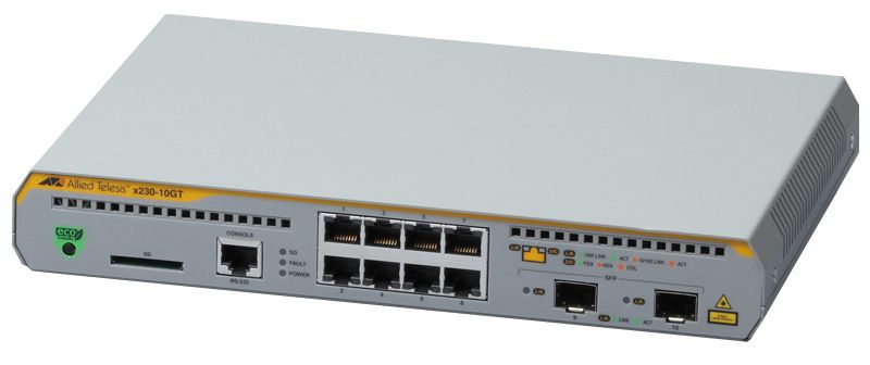 【新品/取寄品/代引不可】AT-x230-10GT-Z5 [10/100/1000BASE-Tx8、SFPスロットx2(デリバリースタンダード保守5年付)] 3279RZ5｜ Ｏutlet Ｐlaza