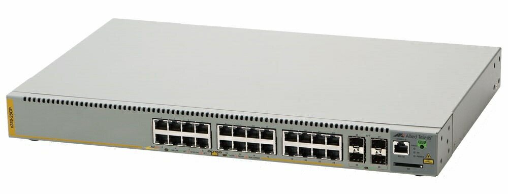 【新品/取寄品/代引不可】AT-x230-28GP-N5観念的[10/100/1000BASE-Tx24(PoE-OUT)、SFP拡張スロットx4(持参判定基準保護すること5年付)] 1741RN5