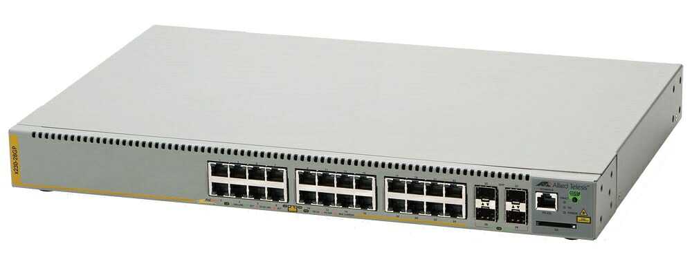 【新品/取寄品/代引不可】AT-x230-28GP-N7観念的[10/100/1000BASE-Tx24(PoE-OUT)、SFP拡張スロットx4(持参判定基準保護すること7年付)] 1741RN7