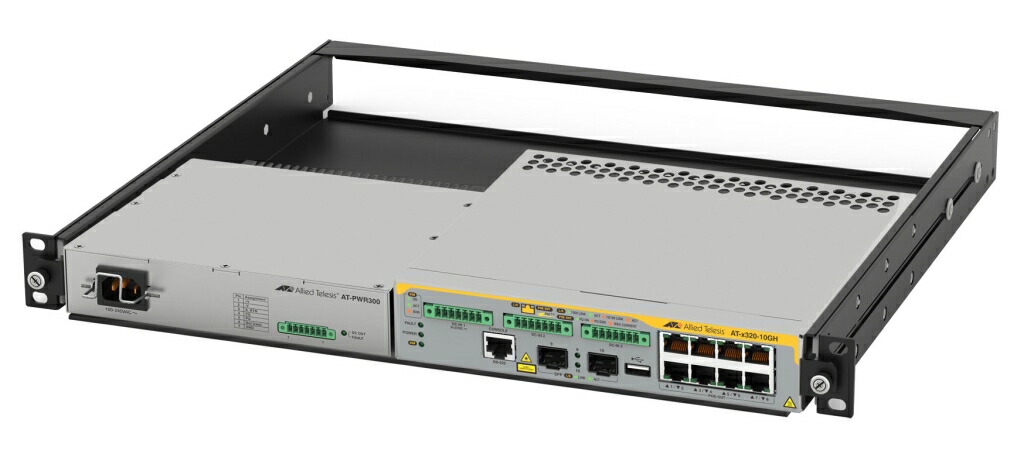 【新品/取寄品/代引不可】AT-x320-10GH-PWR300-Pack[AT-x320-10GH+AT-PWR300-70 バンドル容器に並べる] P0812