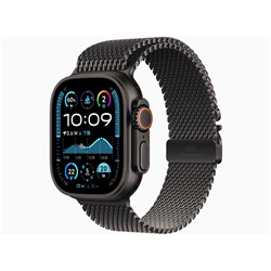 Apple Watch Ultra 2 GPS+Cellular青写真 49粍 MX4W3J/A [ブラック・ブラックチタニウムミラネーゼループ S] アップルウォッチ