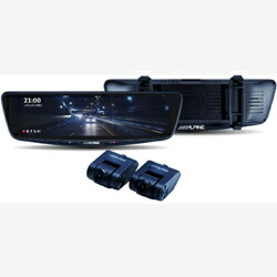 【新品/取寄品】ALPINE ドライブレコーダー搭載 10V型デジタルミラー（社内用リアカメラ） 純正ミラーカバータイプ DVR-DM1000B-IC アルパイン
