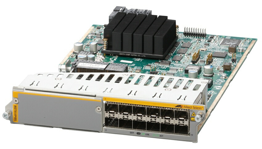 【新品/取寄品/代引不可】AT-SBx81XLEM-N5観念的[取りひろげるモデュール用拡張スロットx1、SFP拡張スロットx12(送達標準尺度保護すること5年付)] 3514RN5