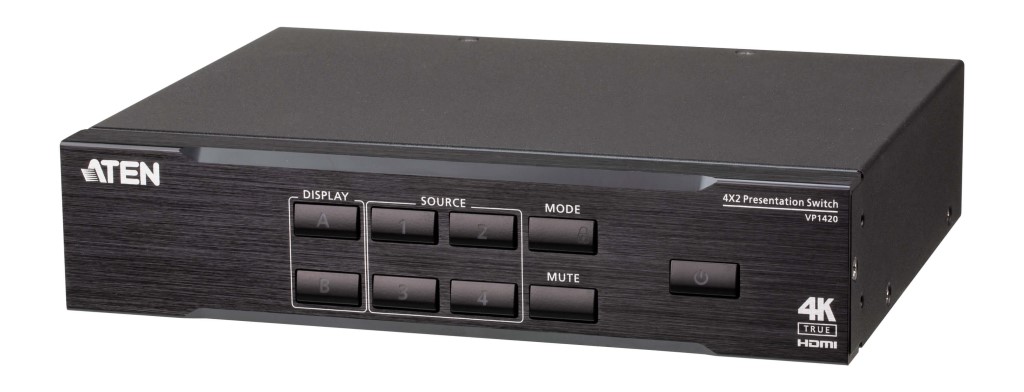 【新品/取寄品/代引不可】4インプット2最終生産物プレゼンマトリックススイッチャー(4K60p相応う) VP1420/ATEN