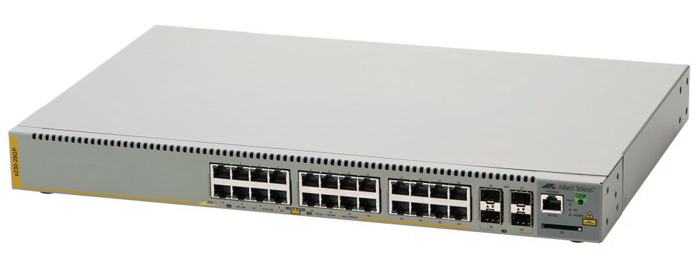 【新品/取寄品/代引不可】AT-x230-28GP-Z7 [10/100/1000BASE-Tx24(PoE-OUT)、SFPスロットx4(デリバリースタンダード保守7年付)] 1741RZ7
