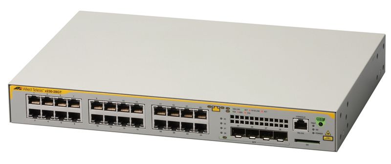 【新品/取寄品/代引不可】AT-x230-28GT-Z7 [10/100/1000BASE-Tx24、SFP拡張スロットx4(送達標準尺度保護すること7年付)] 3278RZ7