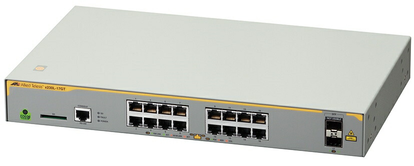 【新品/取寄品/代引不可】AT-x230L-17GT-N5アカデミック[10/100/1000BASE-Tx16、SFPスロットx1(デリバリースタンダード保守5年付)] 3895RN5