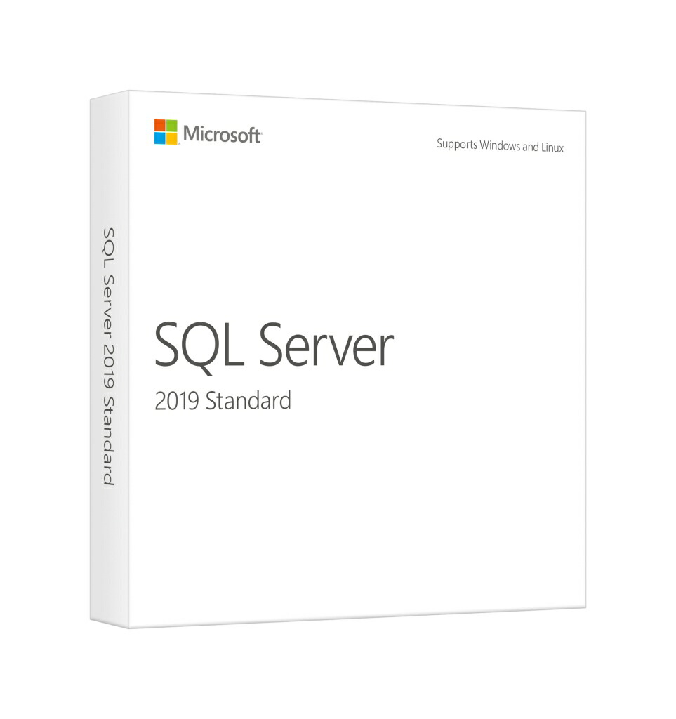 Microsoft SQL Server Standard Edition 2019 English 1 License DVD 10 Client  228-11548 デポー