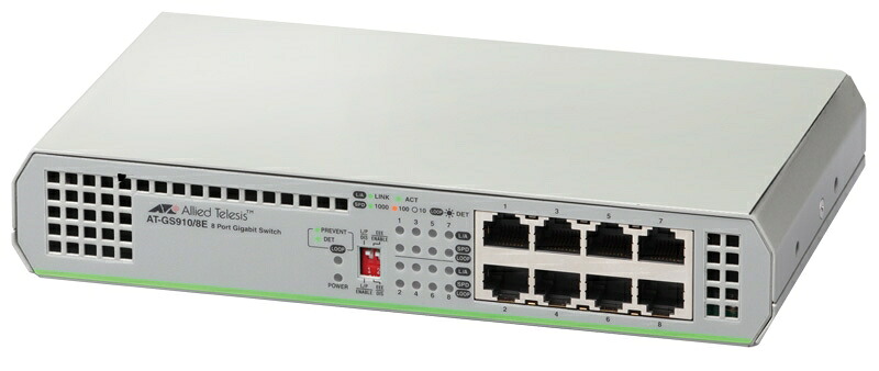 【新品/取寄品/代引不可】AT-GS910/8E-N7アカデミック[10/100/1000BASE-Tx8(外部電源)(デリバリースタンダード保守7年付)] 2330RN7