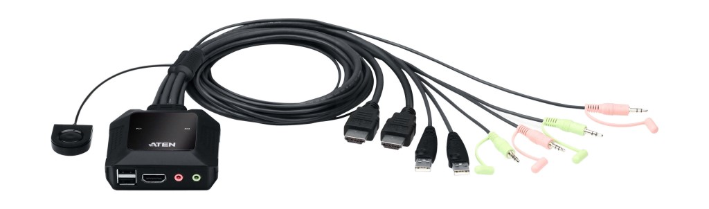 【新品/取寄品/代引不可】2界面USB HDMI有線テレビKVM取り替えっこ(4K相応う) CS22H/ATEN