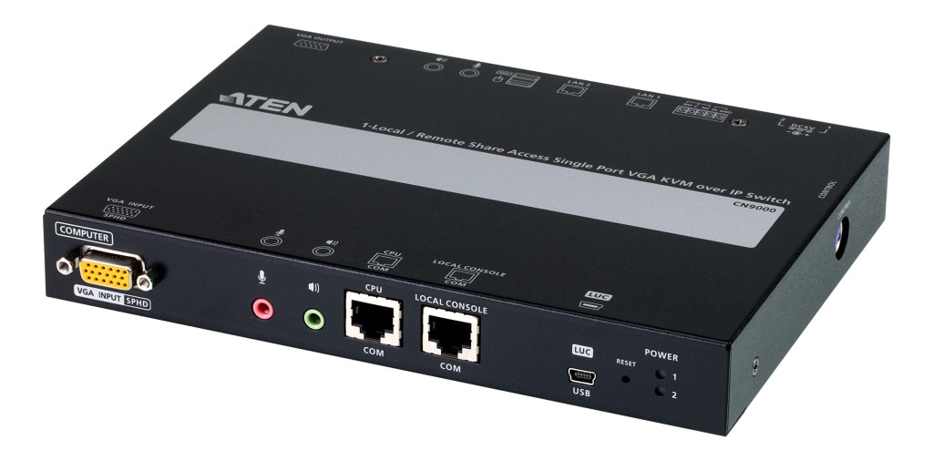 【新品/取寄品/代引不可】1ローカル/リモートアクセス共有1ポートVGA KVM over IP(解像度1920x1200、RS-232C) CN9000/ATEN