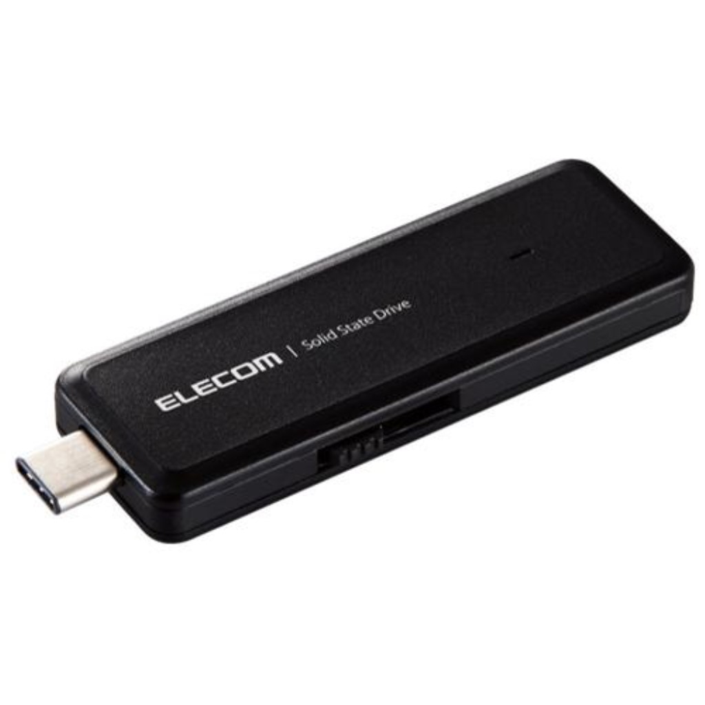 【新品/取寄品/代引不可】外付けSSD/ポータブル/USB3.2(Gen2)/USBメモリ型/500GB/ブラック ESD-EMH0500GBK