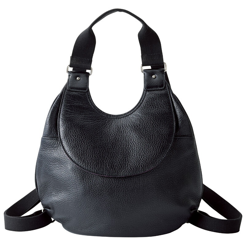 良品工房 日本製牛革リュック（ブラック） M19-155 良品工房 楽天市場】良品工房 良品工房 日本製牛革リュック（ブラック） M19-155