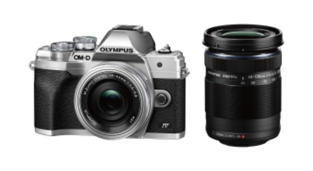 【新品/取寄品】OLYMPUS OM-D E-M10 Mark IV EZダブルズームキット シルバー ミラーレス一眼カメラ オリンパス