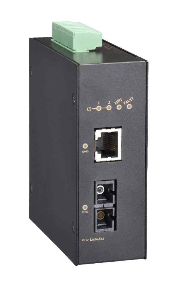 【新品/取寄品/代引不可】産業用 10/100/1000-TX to SX(Max.550m)メディアコンバータ(-40~75℃) MCI2852-005| Outlet Plaza