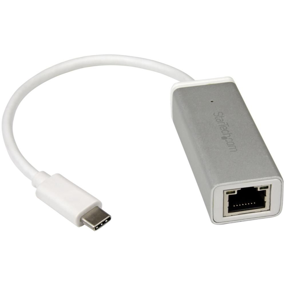 【新品/取寄品/代引不可】USB-C接続ギガビット有線LAN変換アダプタ シルバー USB 3.1 Type-C(オス) - RJ45(メス) USB 3.1 Gen 1 (5Gbps) US1GC30A
