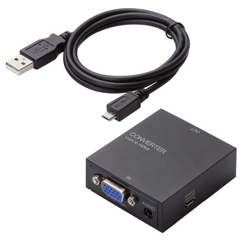 【新品/取寄品】アップスキャンコンバーター/3.5φ/VGA-HDMI/HDMI1.3 AD-HDCV03| Outlet Plaza