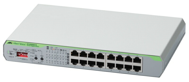 【新品/取寄品/代引不可】AT-GS920/16-N7観念的[10/100/1000BASE-Tx16(持参判定基準保護すること7年付)] 3588RN7