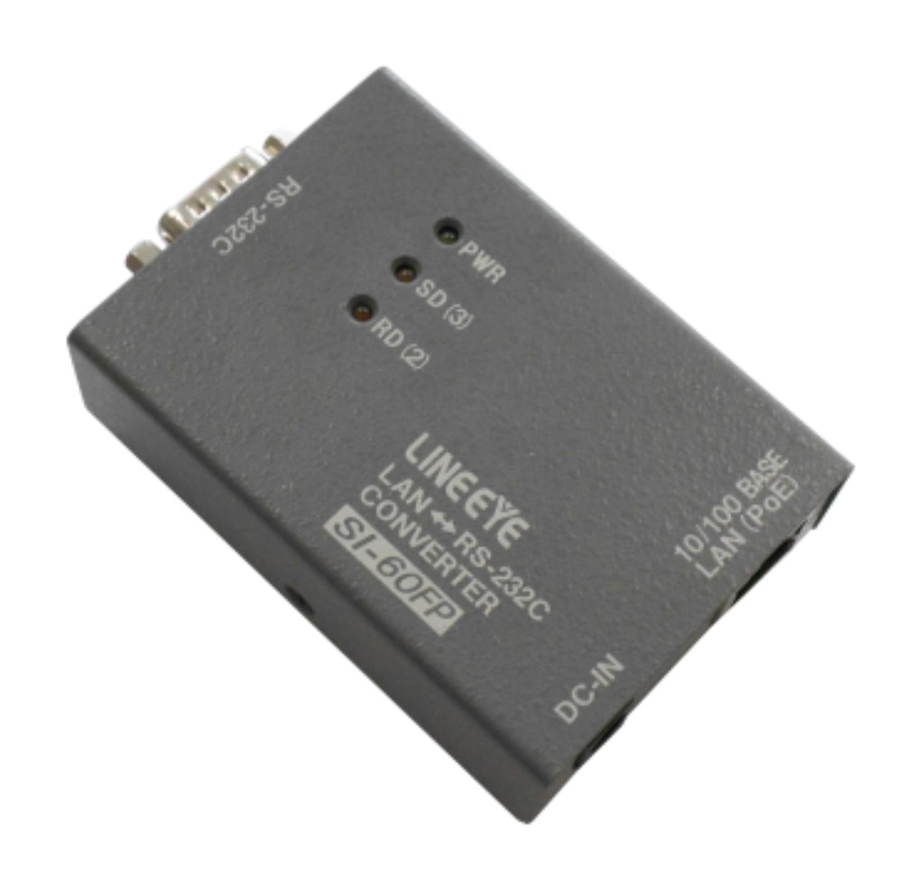 【新品/取寄品/代引不可】小型インターフェースコンバータ LAN<=>RS-232C Dsub9 PoE給電対応 SI-60FP| Outlet Plaza