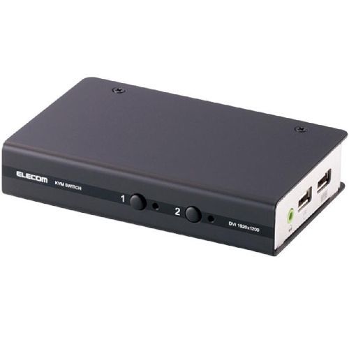 【新品/取寄品/代引不可】ﾊﾟｿｺﾝうつり変わり器/DVI相応う/BOX型/2ﾎﾟｰﾄ KVM-DVHDU2