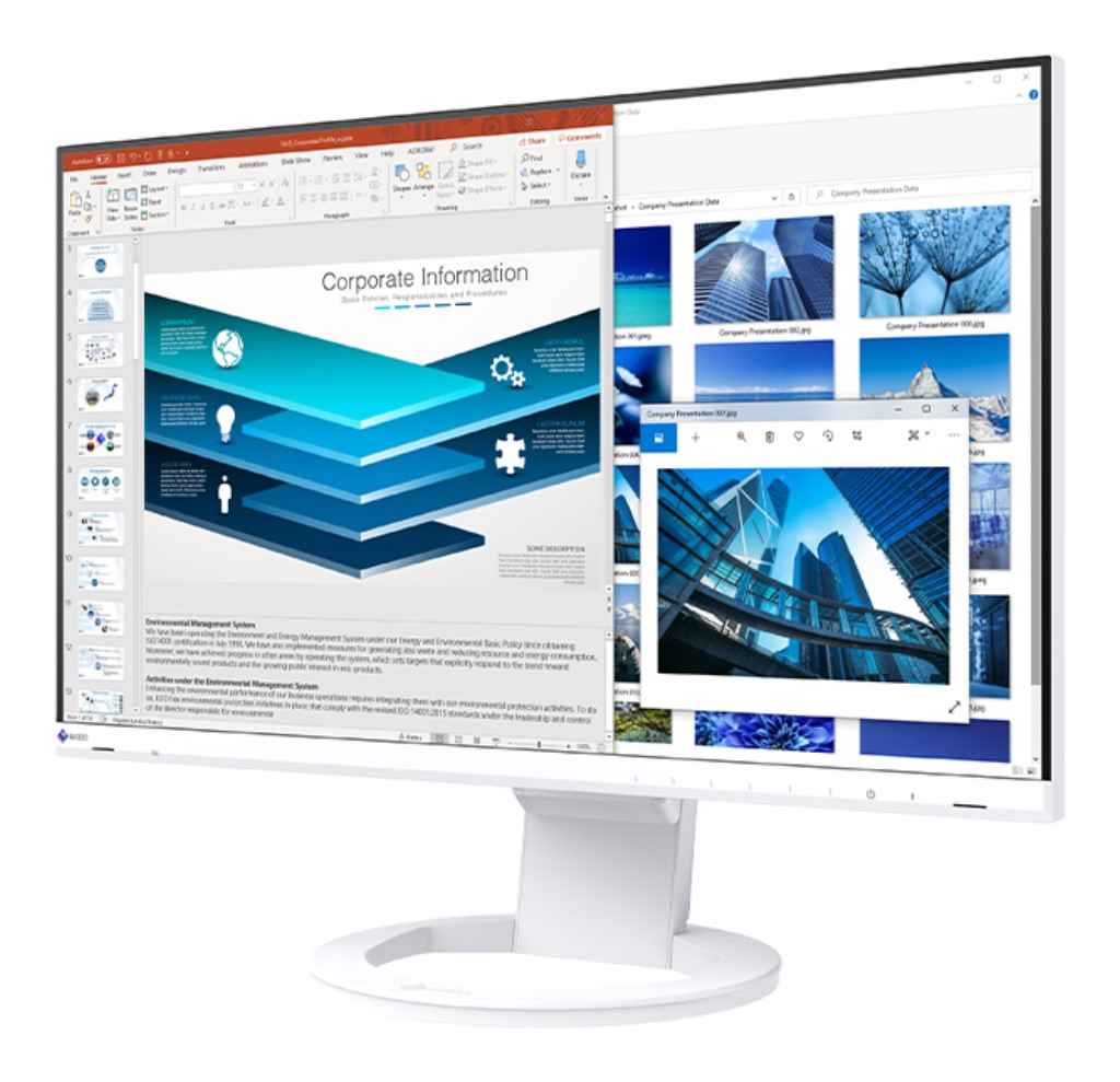 ＜FlexScan＞23.8in色合い液晶管する(1920x1080/USB Type-C(DisplayPort Alt Mode、HDCP 1.3)、DisplayPort(HDCP 1.3)、HDMI(HDCP 1.4)/白いこと) EV24
