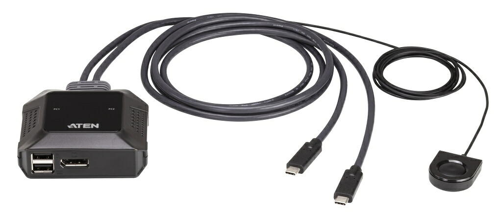 【新品/取寄品/代引不可】2ポートUSB-C DisplayPort KVMスイッチ US3312/ATEN