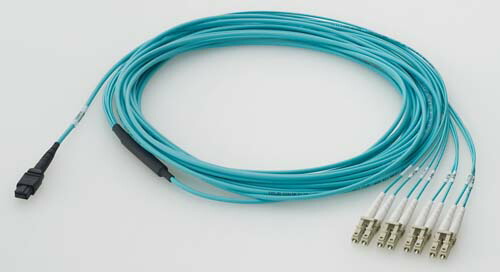 【新品/取寄品/代引不可】ET3-MPO08-4LC-10 [MPO-4LC(8心) ブレークアウト光ケーブル 10m] 1037R