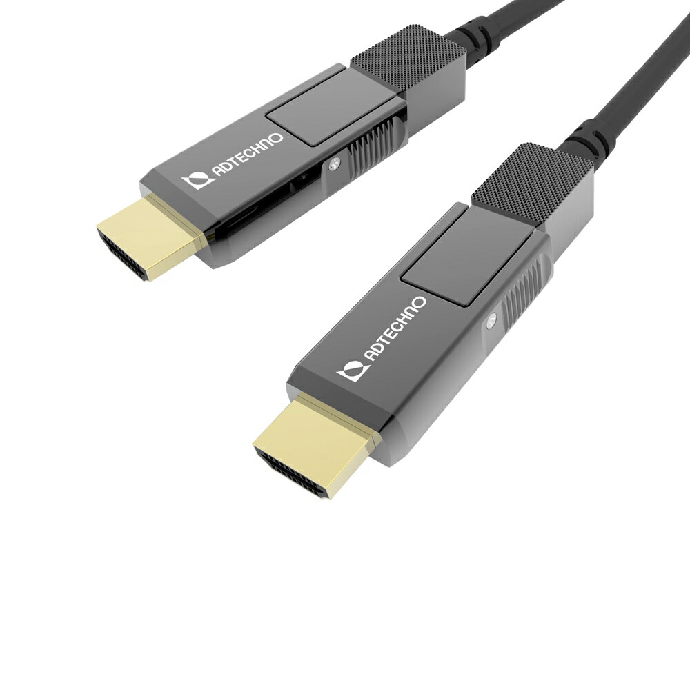 【新品/取寄品/代引不可】18Gbpsフルスペック対応 高強度光ファイバ脱着式HDMIケーブル 20m AHG-020M